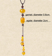Handmade Adjustable String Jade Beads Necklaces