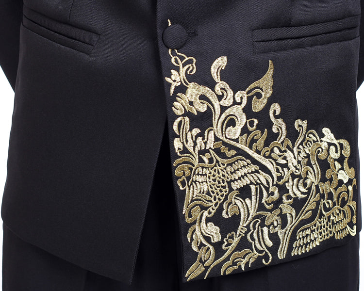 Embroidered Men's Wedding Tang Jacket