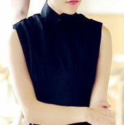 Black Ramie Tea-Length  Qipao / Cheongsam Dress