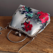 Floral Printed Chain Shoulder Cross Party Handbag