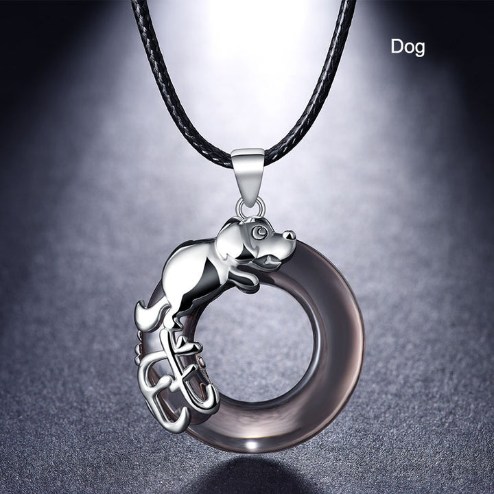 12 Zodiac Animals Pendant Necklace Birthday Gift