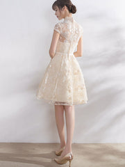 Bridesmaid Lace A-Line Qipao / Cheongsam Party Dress