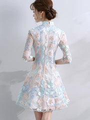 Lace Short A-Line Qipao / Cheongsam Party Dress