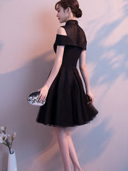 Cold Shoulder Tulle Cheongsam Qi Pao Dress