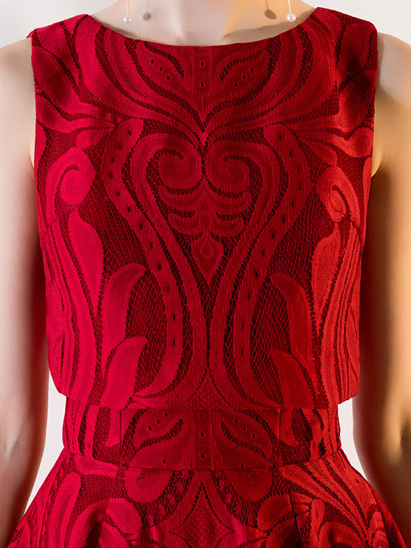 Wine Red Bandeau Maxi A- Line Evening Dress with Cape