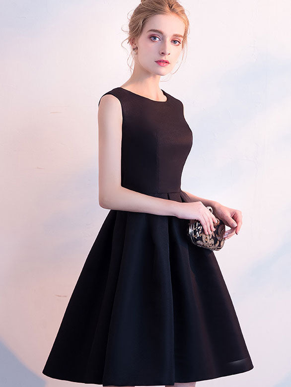 Fit & Flare Short Party Dress with Big Bow