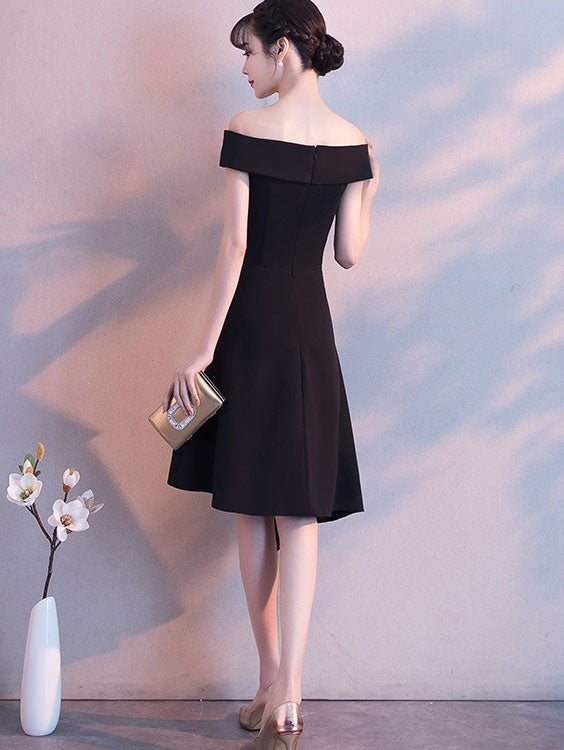 Off Shoulder Irregular A-Line Party Dress