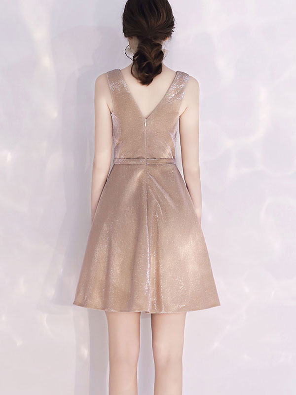 Shimmer Fit& Flare Belt Party Dress
