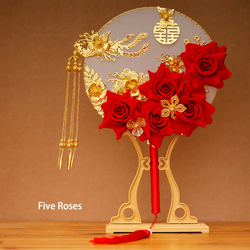 Chinese Vintage Bride Handheld Fans