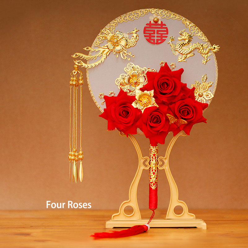Chinese Vintage Bride Handheld Fans