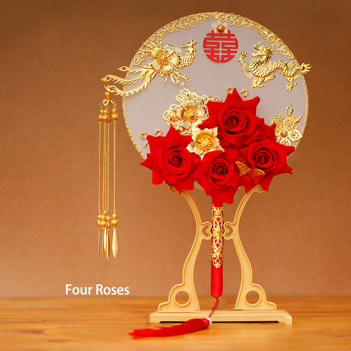 Chinese Vintage Bride Handheld Fans