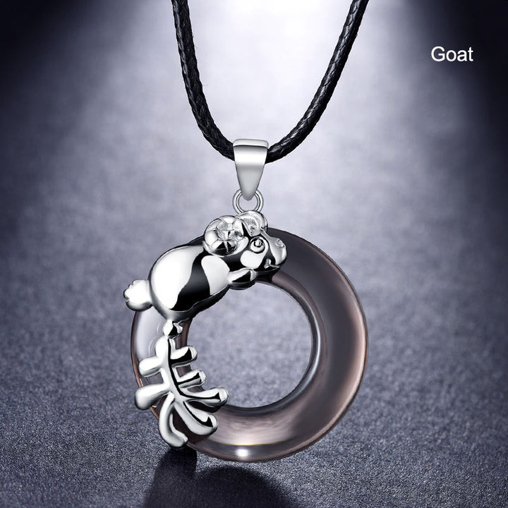 12 Zodiac Animals Pendant Necklace Birthday Gift