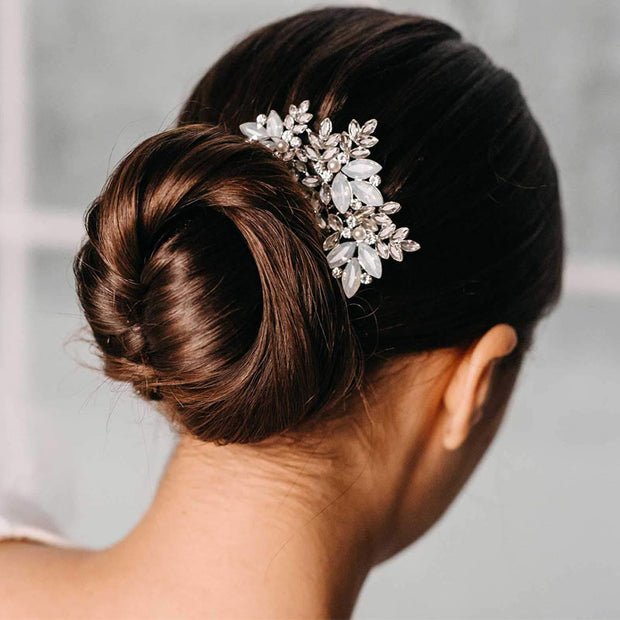 Crystal Brides and Bridesmaids Hair Combs Clips