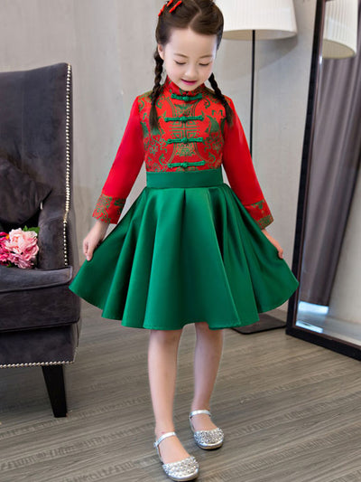 Kids Girl A-Line Cheongsam / Qipao Party Dress