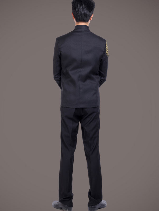 Embroidered Men's Wedding Tang Jacket
