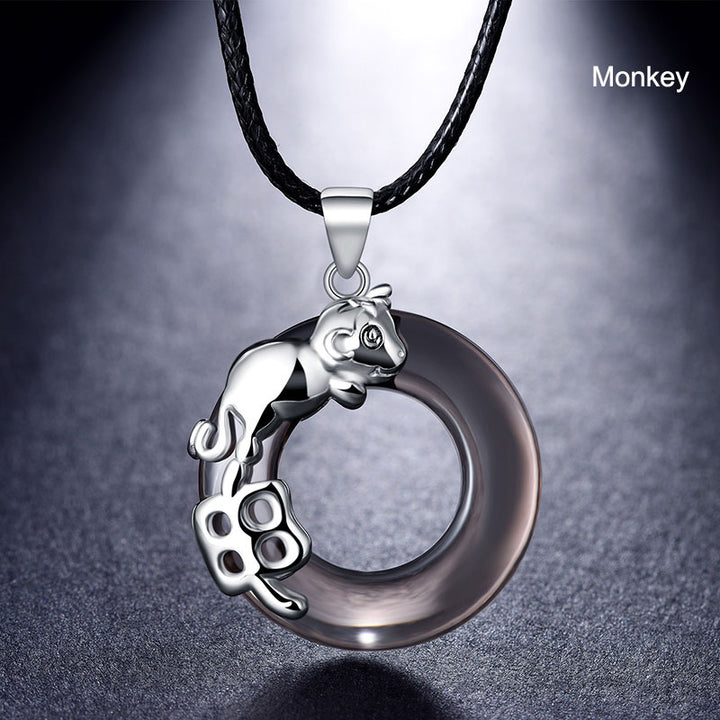 12 Zodiac Animals Pendant Necklace Birthday Gift