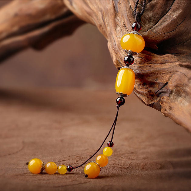 Handmade Adjustable String Jade Beads Necklaces