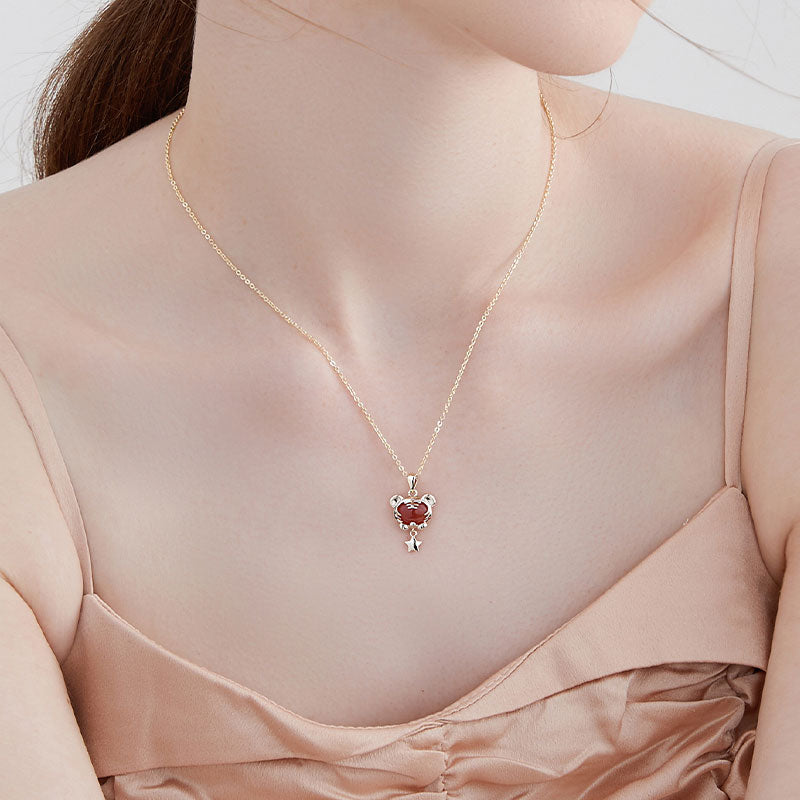 2022 Tiger Zodiac Agate Pendant Necklace New Year Birthday Gift