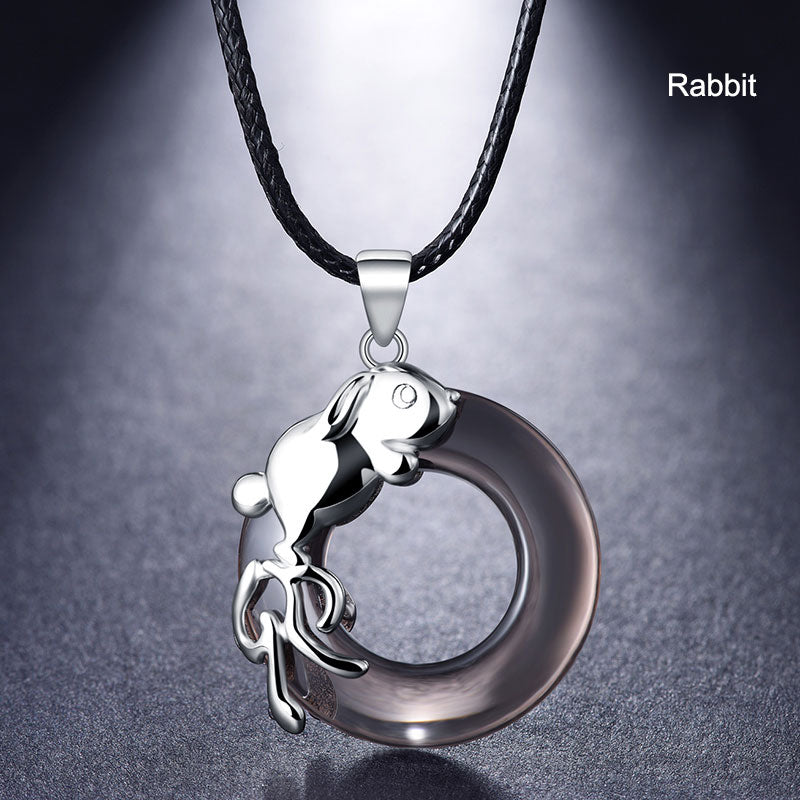 12 Zodiac Animals Pendant Necklace Birthday Gift