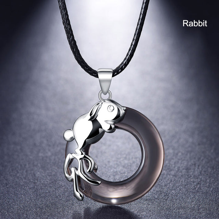 12 Zodiac Animals Pendant Necklace Birthday Gift