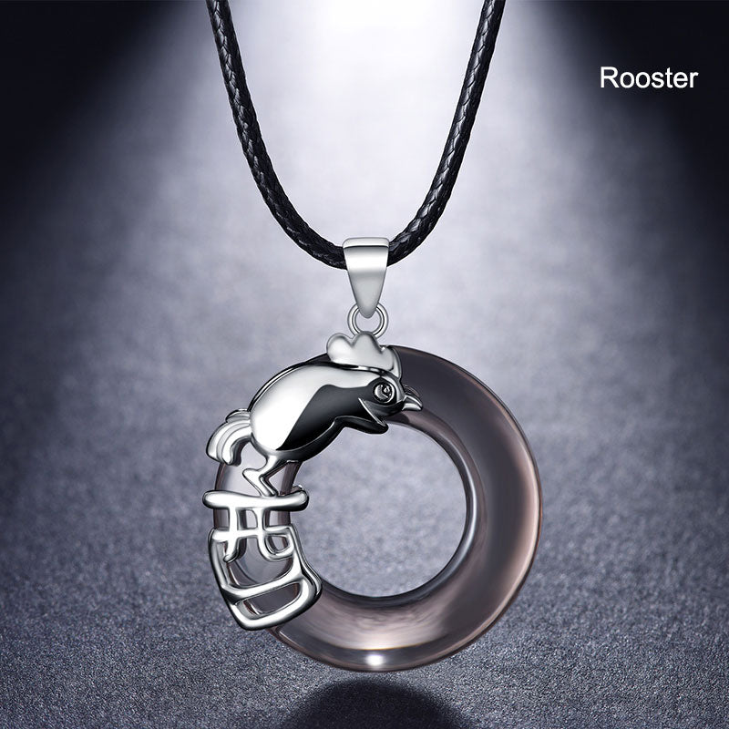 12 Zodiac Animals Pendant Necklace Birthday Gift