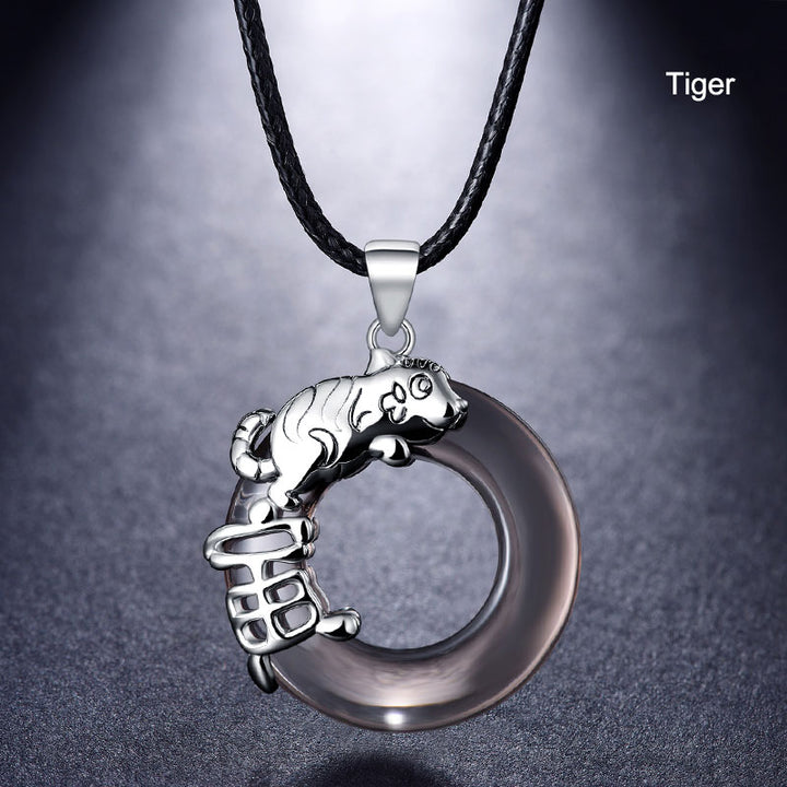 12 Zodiac Animals Pendant Necklace Birthday Gift
